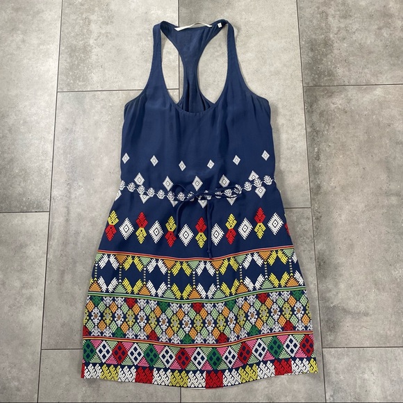 Twelfth street Cynthia Vincent silk blue dress S